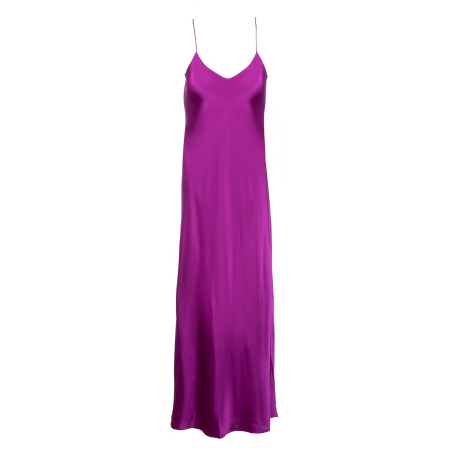 DANNIJO New Fuchsia Mossy Maxi Slip Dress Dresses