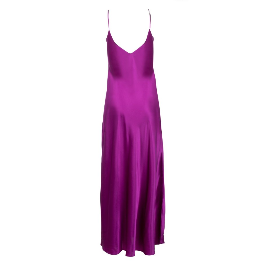 DANNIJO New Fuchsia Mossy Maxi Slip Dress Dresses