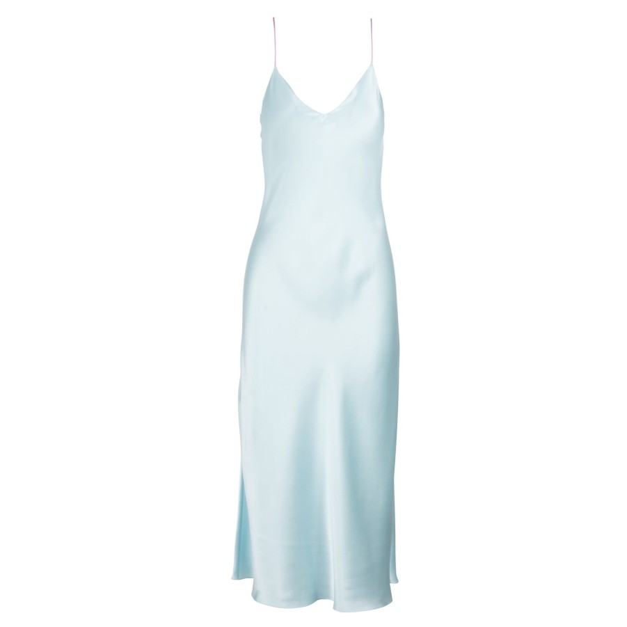 DANNIJO Blue Mist Midi Dress With Contrast Straps Dresses