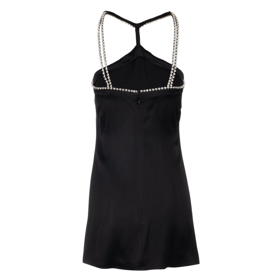 DANNIJO Embellished Black A-Line Mini Dress Dresses