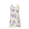 DANNIJO Azul Multi Watercolor Hibiscus Mini Slip Dresses