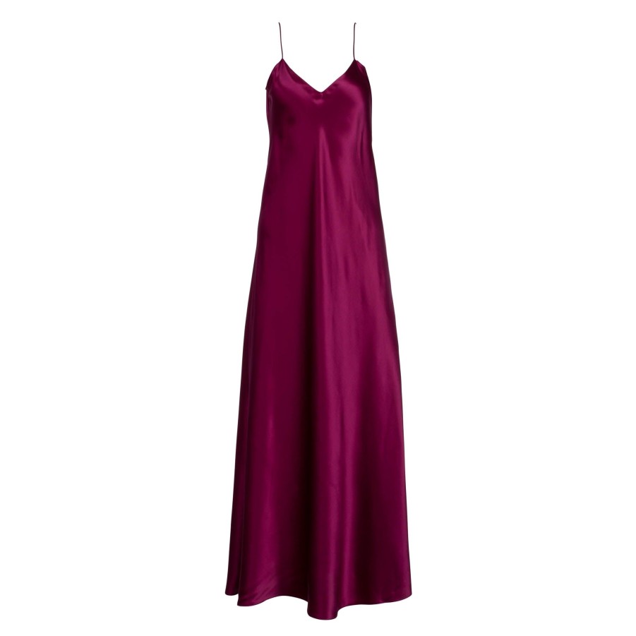 DANNIJO Berry Maxi Slip Dress Dresses