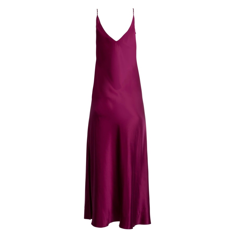 DANNIJO Berry Maxi Slip Dress Dresses