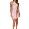 DANNIJO Dusty Rose Asymmetric Mini Slip Dress Dresses