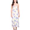 DANNIJO Azul Multi Hibiscus Midi Slip Dresses