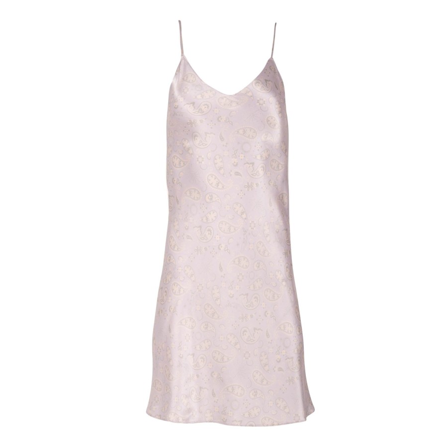 DANNIJO Lilac Bandana Mini Slip Dress Dresses