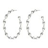 DANNIJO Lewis Silver Hoop Earrings Earrings