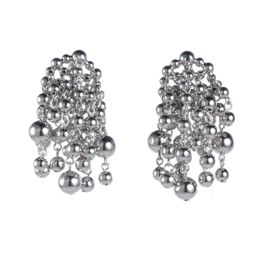 DANNIJO Wilshire Silver Earrings Earrings