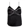 DANNIJO Black Lace Paneled Camisole Tops