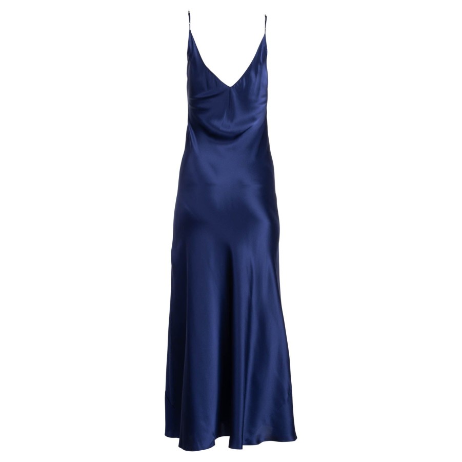 DANNIJO Navy Maxi Slip Dress Dresses