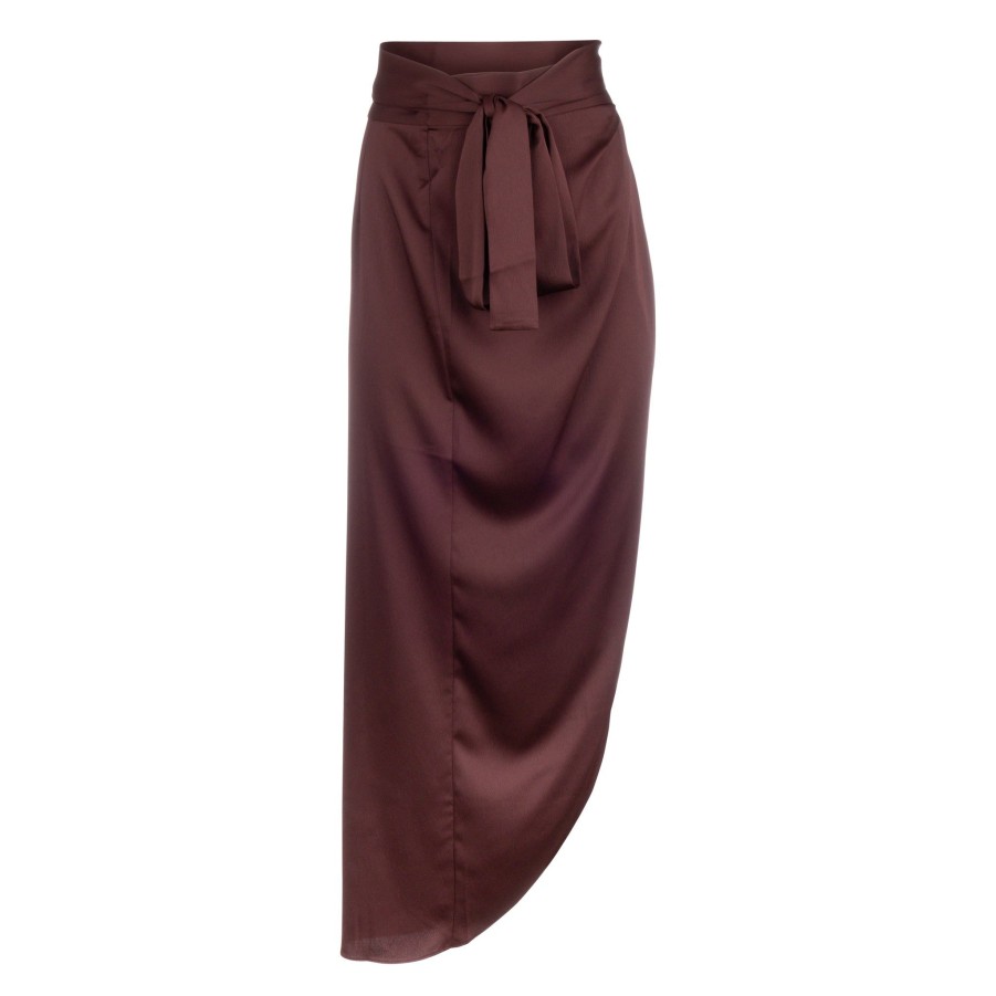 DANNIJO Coco Wrap Midi Skirt Bottoms