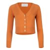 DANNIJO Citrus V-Neck Cropped Cardigan Sweaters