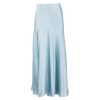 DANNIJO Blue Mist Midi Skirt With High Slit Bottoms