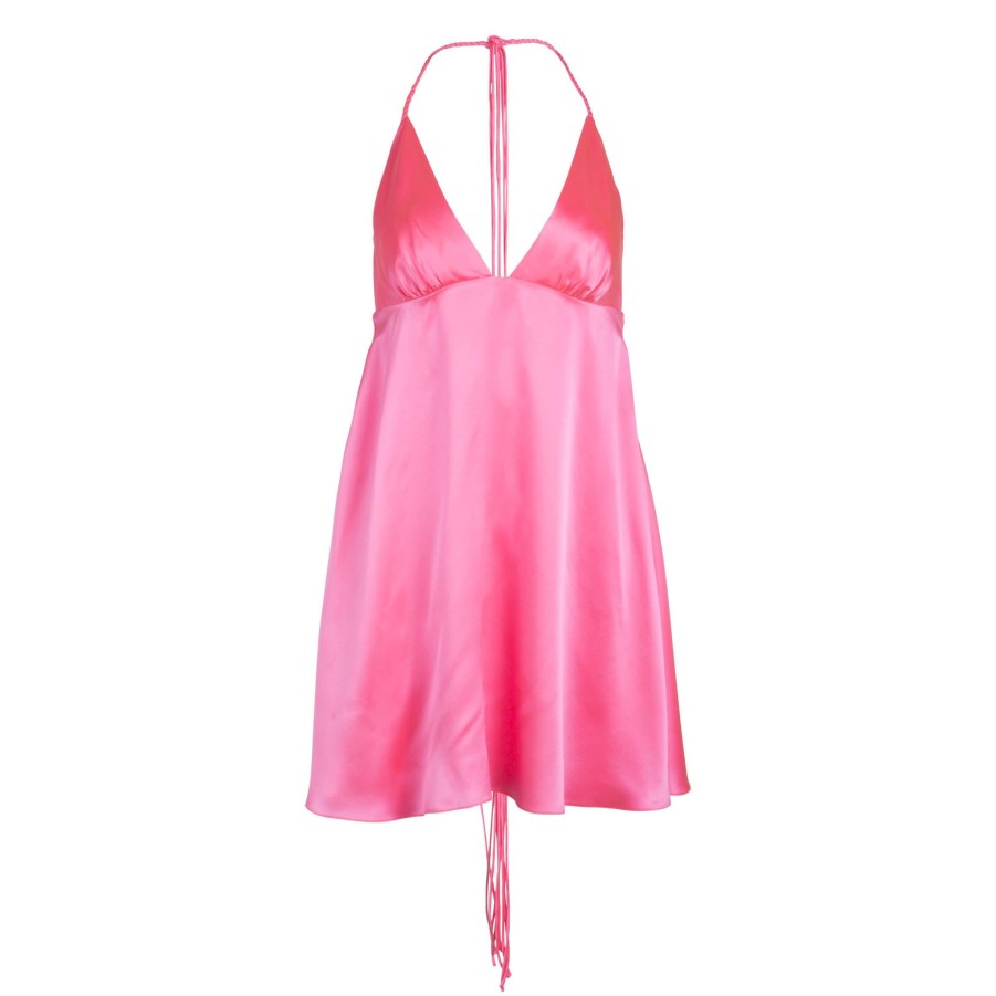 DANNIJO Baby-Pink Baby Doll Mini Dress Dresses