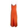 DANNIJO Tangerine Midi Bias Slip Dresses