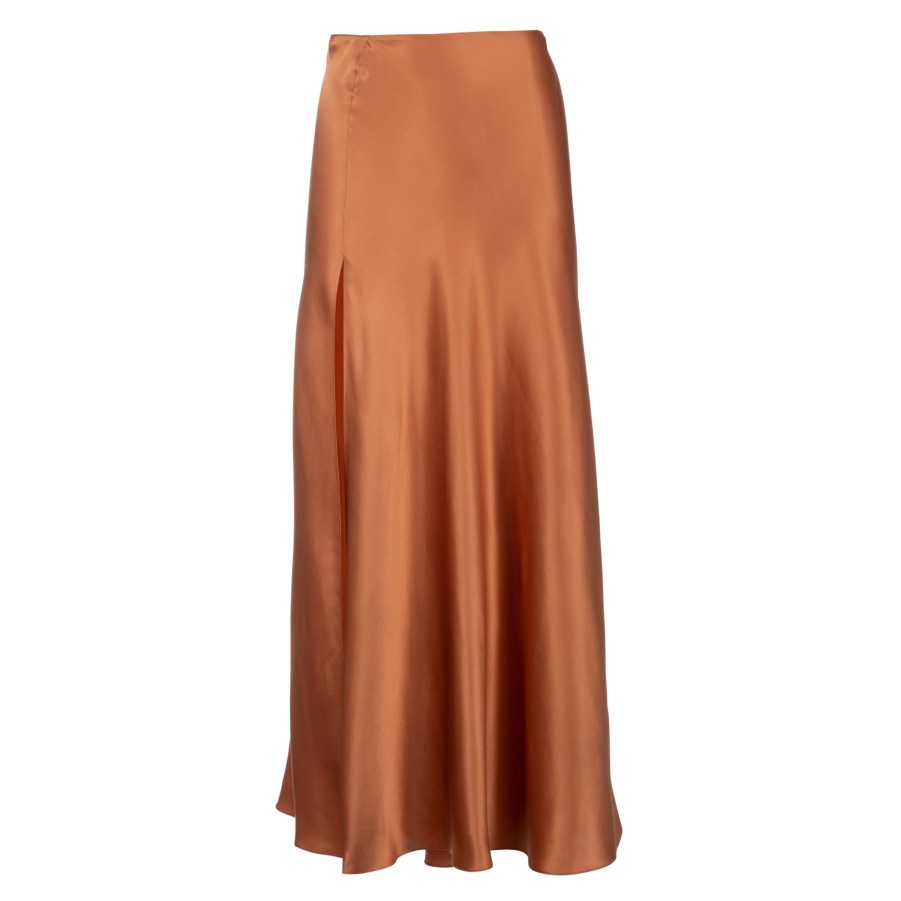 DANNIJO Earth Midi Skirt With High Slit Bottoms