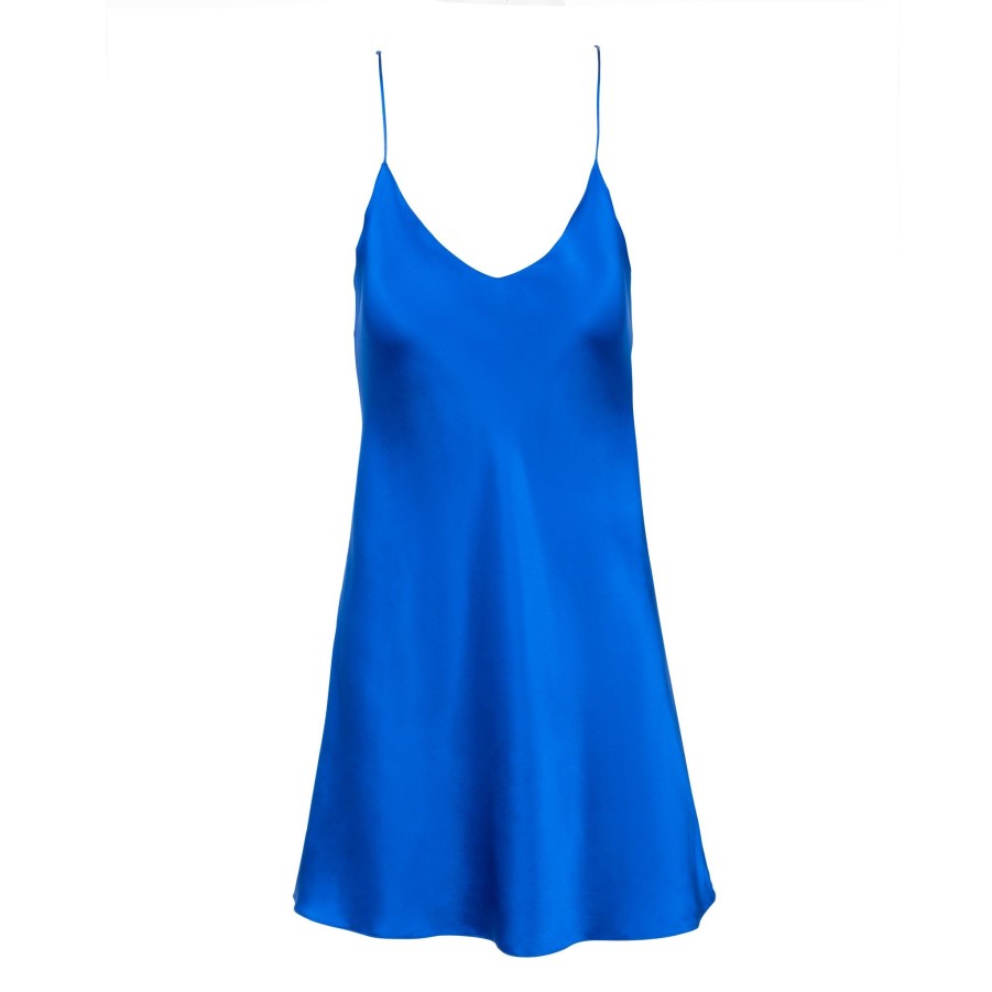 DANNIJO New Cobalt Mini Slip Dress Dresses