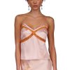 DANNIJO Dusty Rose Lace Paneled Camisole Matching Sets