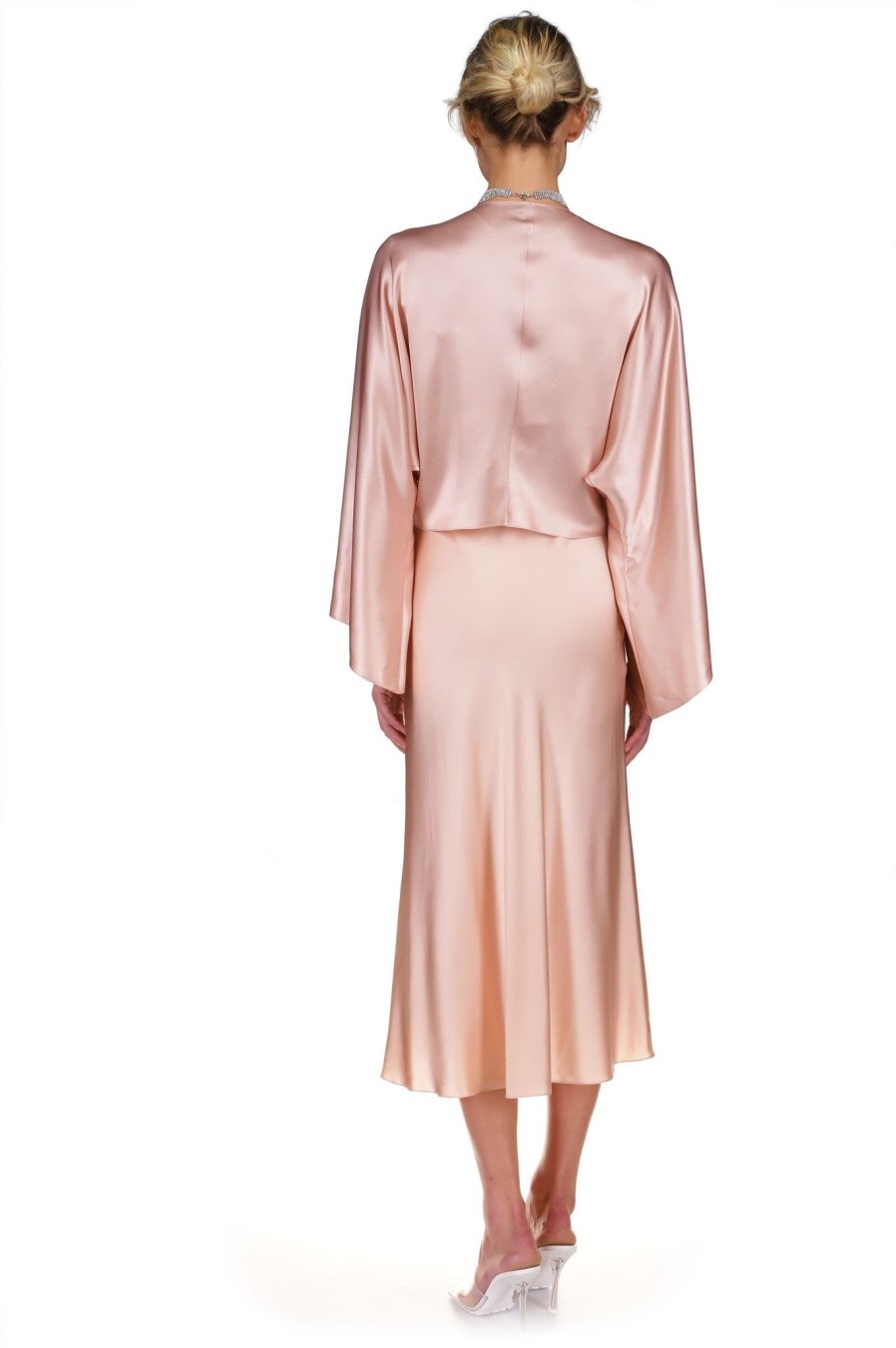 DANNIJO Dusty Rose Kimono Sleeve Wrap Top Tops